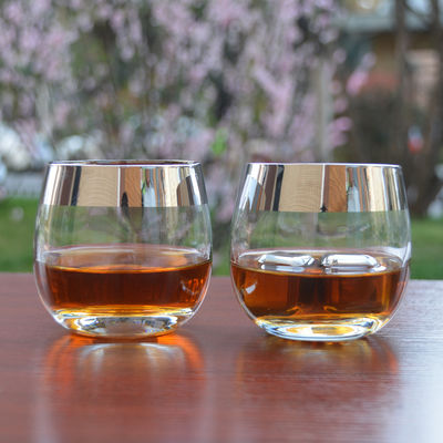 品質 シルバー・リム・イオン・プラチナ・タンブラー・グラス 工場