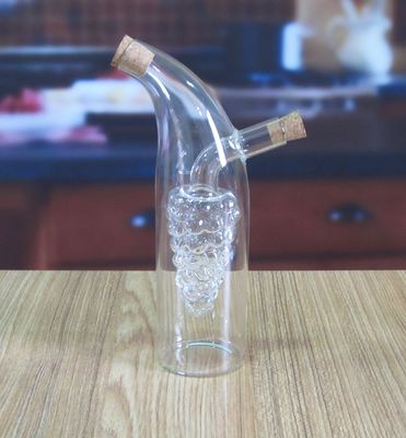 品質 油の蓋付きの2層のブドウ形ガラス缶 工場