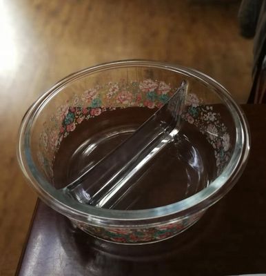 品質 2つのボロシリケート透明ガラス貯蔵器 蓋付きガラスボウル 工場