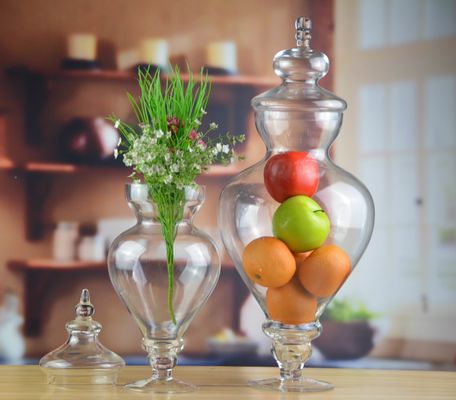 品質 蓋付きの鳥柄ガラス缶 工場