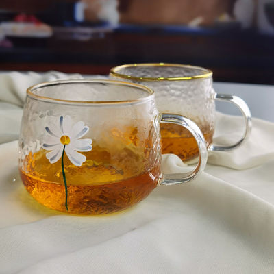 品質 ボロシリケート ハンマー 質感 黄金輪付きの飲み物 工場